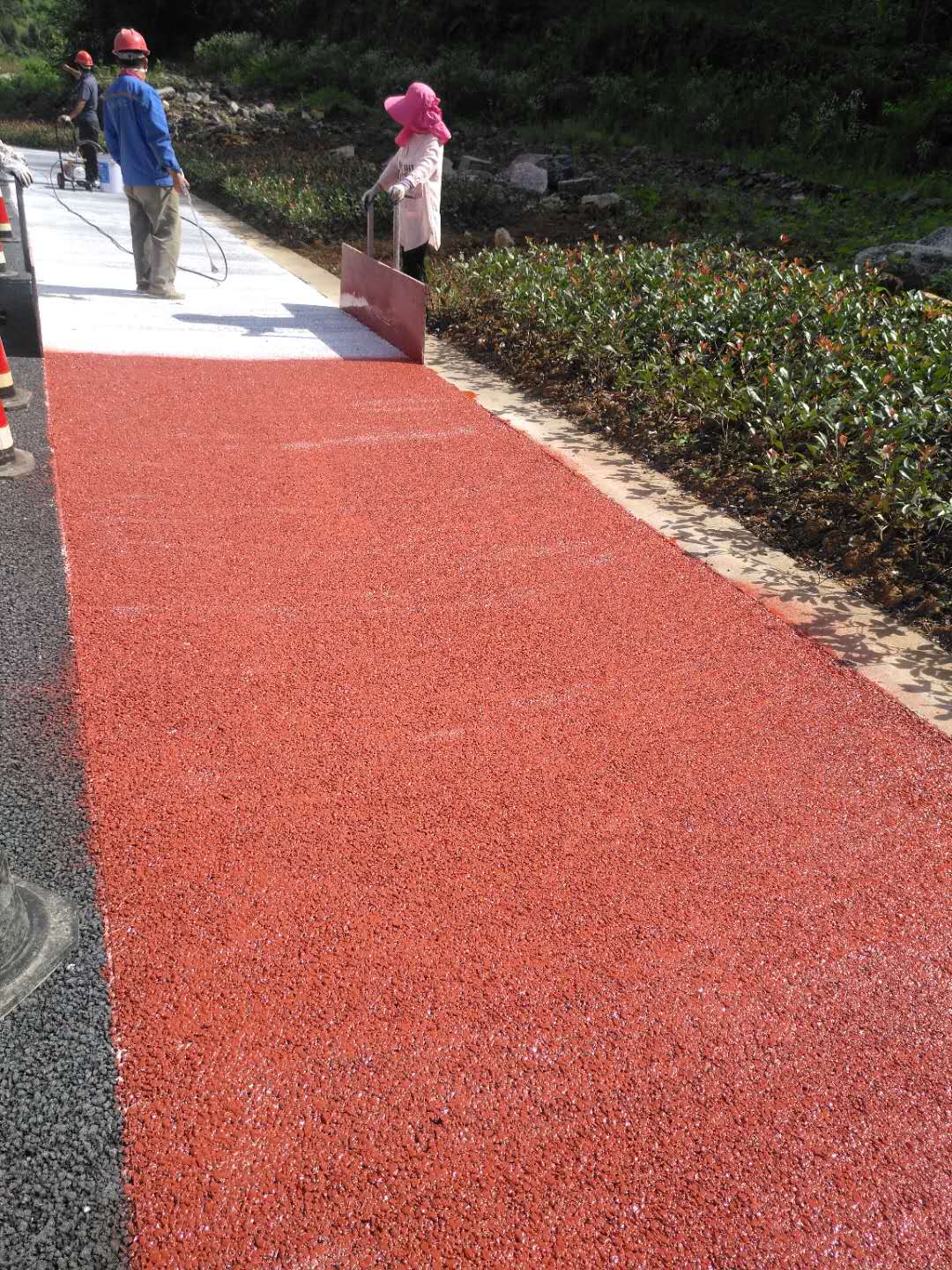 赤峰路面改色喷涂施工